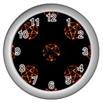 Pentagram Wall Clock (Silver)