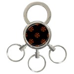 Pentagram 3-Ring Key Chain