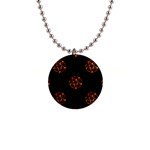 Pentagram 1  Button Necklace