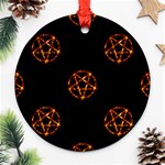 Pentagram Round Ornament (Two Sides)