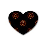 Pentagram Rubber Coaster (Heart)