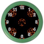 Pentagram Color Wall Clock