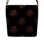 Pentagram Flap Closure Messenger Bag (L)