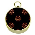 Pentagram Gold Compass