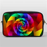 Psychedelic Rainbow Spiral Toiletries Bag (One Side)