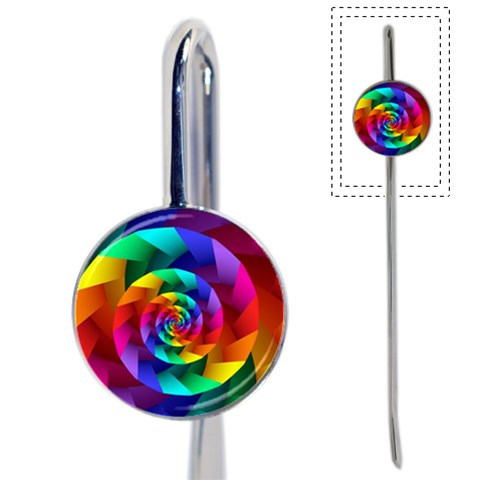 Psychedelic Rainbow Spiral Book Mark from ArtsNow.com Front