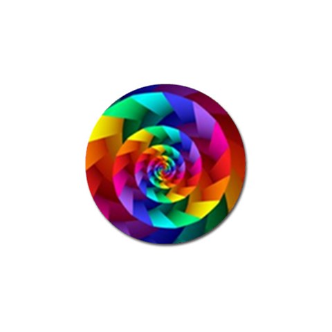 Psychedelic Rainbow Spiral Golf Ball Marker (4 pack) from ArtsNow.com Front