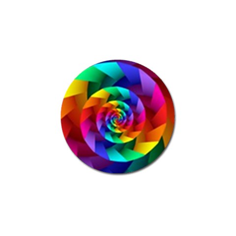 Psychedelic Rainbow Spiral Golf Ball Marker (10 pack) from ArtsNow.com Front