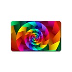 Psychedelic Rainbow Spiral Magnet (Name Card)