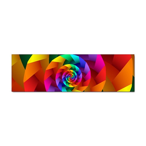 Psychedelic Rainbow Spiral Sticker Bumper (10 pack) from ArtsNow.com Front