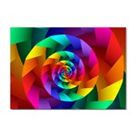 Psychedelic Rainbow Spiral Sticker A4 (10 pack)