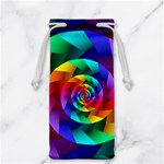 Psychedelic Rainbow Spiral Jewelry Bag