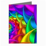 Psychedelic Rainbow Spiral Greeting Cards (Pkg of 8)