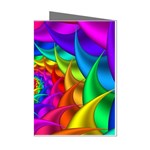 Psychedelic Rainbow Spiral Mini Greeting Cards (Pkg of 8)