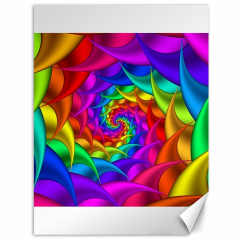 Psychedelic Rainbow Spiral Canvas 36  x 48  from ArtsNow.com 35.26 x46.15  Canvas - 1