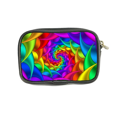 Psychedelic Rainbow Spiral Coin Purse from ArtsNow.com Back