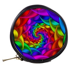 Psychedelic Rainbow Spiral Mini Makeup Bag from ArtsNow.com Back