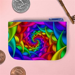 Psychedelic Rainbow Spiral Mini Coin Purse from ArtsNow.com Back