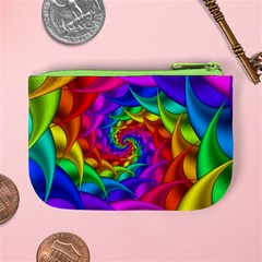 Psychedelic Rainbow Spiral Mini Coin Purse from ArtsNow.com Back