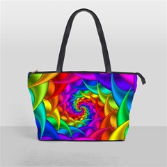 Psychedelic Rainbow Spiral Classic Shoulder Handbag from ArtsNow.com Front