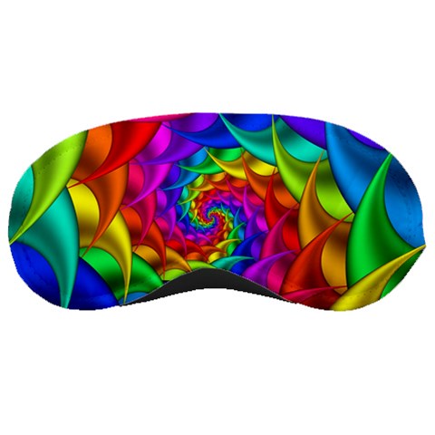 Psychedelic Rainbow Spiral Sleeping Mask from ArtsNow.com Front