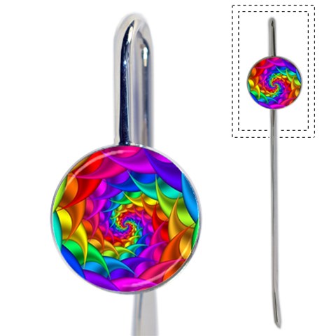 Psychedelic Rainbow Spiral Book Mark from ArtsNow.com Front