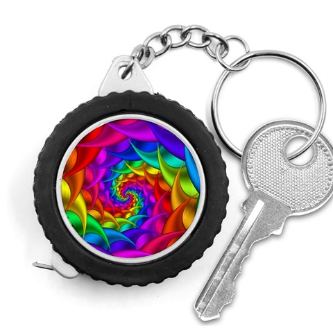 Psychedelic Rainbow Spiral Measuring Tape from ArtsNow.com Front