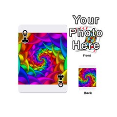 Queen Psychedelic Rainbow Spiral Playing Cards 54 (Mini) from ArtsNow.com Front - ClubQ