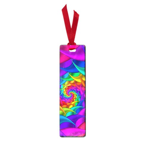 Psychedelic Rainbow Spiral Small Book Mark from ArtsNow.com Front