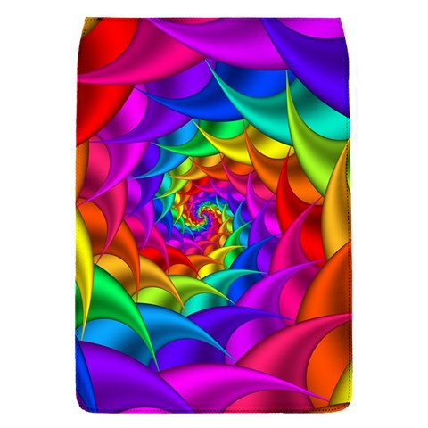 Psychedelic Rainbow Spiral Removable Flap Cover (S) from ArtsNow.com Front