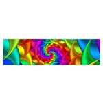 Psychedelic Rainbow Spiral Satin Scarf (Oblong)