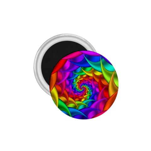 Psychedelic Rainbow Spiral 1.75  Magnet from ArtsNow.com Front