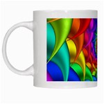 Psychedelic Rainbow Spiral White Mug