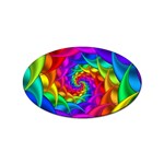 Psychedelic Rainbow Spiral Sticker (Oval)