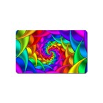 Psychedelic Rainbow Spiral Magnet (Name Card)