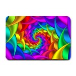 Psychedelic Rainbow Spiral Small Doormat