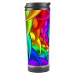 Psychedelic Rainbow Spiral Travel Tumbler