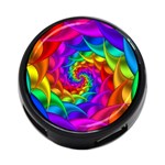 Psychedelic Rainbow Spiral 4-Port USB Hub (Two Sides)