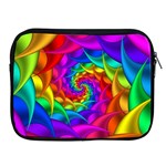 Psychedelic Rainbow Spiral Apple iPad 2/3/4 Zipper Case