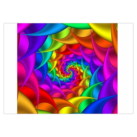 Psychedelic Rainbow Spiral Samsung Galaxy Note 4 Case (White) from ArtsNow.com Front