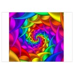 Psychedelic Rainbow Spiral Samsung Galaxy Note 4 Case (White)