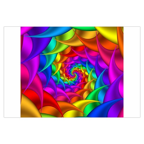 Psychedelic Rainbow Spiral Samsung Galaxy Note 4 Case (Black) from ArtsNow.com Front