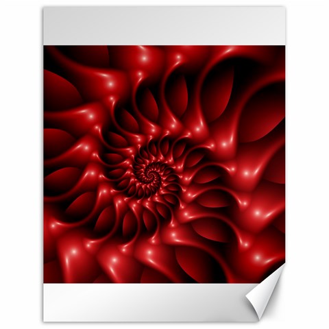 Red Glossy Fractal Spiral Canvas 18  x 24  from ArtsNow.com 17.8 x23.08  Canvas - 1