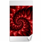 Red Glossy Fractal Spiral Canvas 40  x 72 