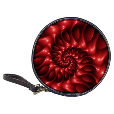 Red Glossy Fractal Spiral Classic 20 Front