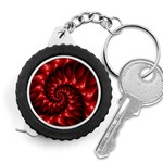 Red Glossy Fractal Spiral Measuring Tape