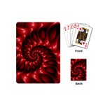 Red Glossy Fractal Spiral Playing Cards (Mini)