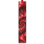 Red Glossy Fractal Spiral Large Book Mark