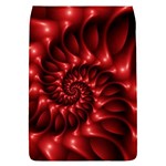 Red Glossy Fractal Spiral Removable Flap Cover (L)