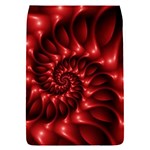 Red Glossy Fractal Spiral Removable Flap Cover (S)